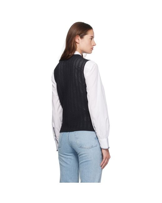 Rag & Bone Black Elisa Vest
