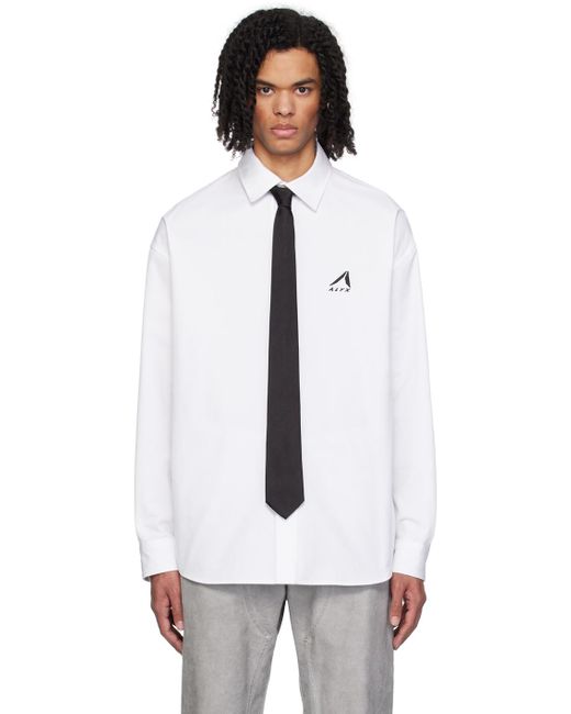 1017 ALYX 9SM White Oversized Logo Shirt for men