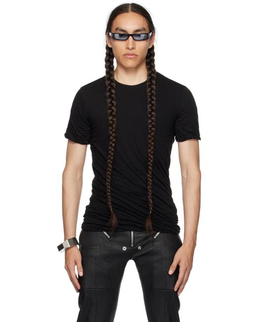 Rick Owens Black Double T-shirt for men