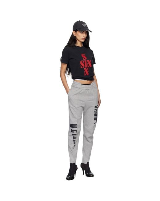 Vetements Black Sins Fitted T-Shirt