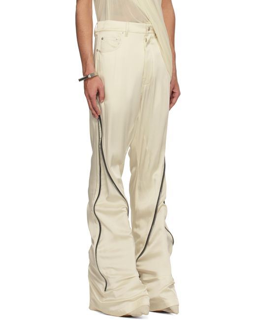 Rick Owens Natural Off- Hollywood Bolan Banana Trousers for men