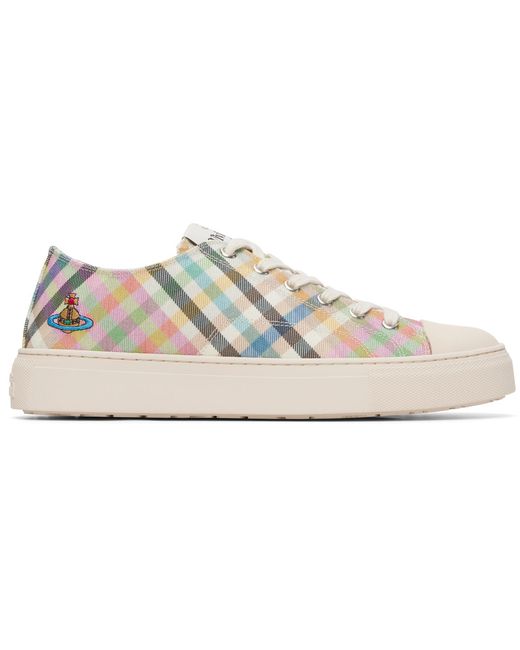Vivienne Westwood White Low Top Plimsoll Sneakers for men