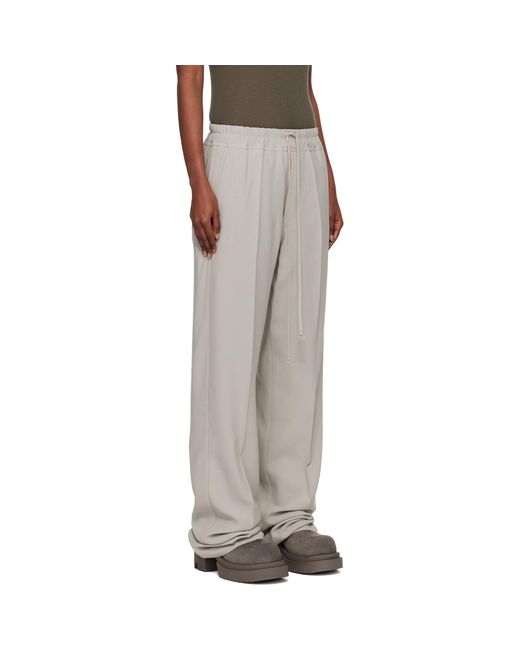Rick Owens Black Off- Concordians Dietrich Drawstring Trousers