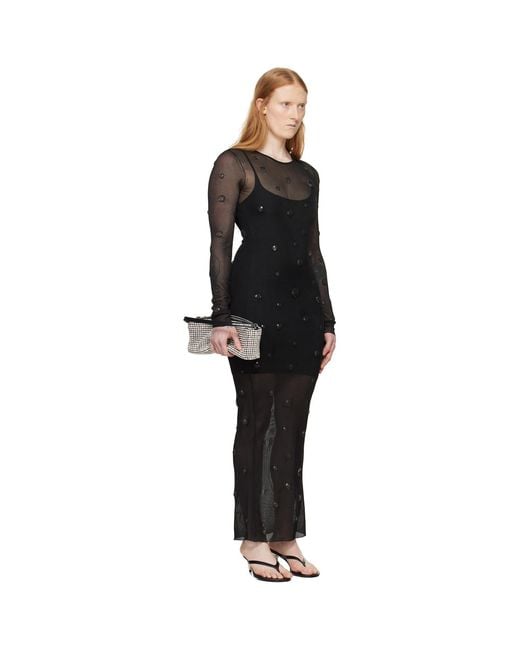 Alexander Wang Black Gem Maxi Dress