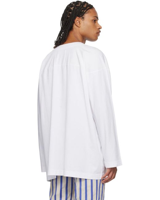 Vivienne Westwood White Fresh Long Sleeve T-shirt for men