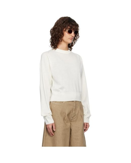 Jacquemus White Off- 'The J' Sweater