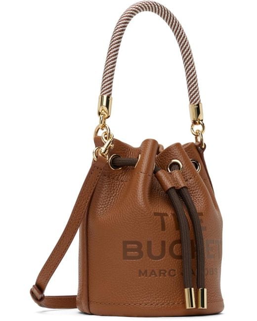 Marc Jacobs Brown 'the Leather Mini Bucket' Bag