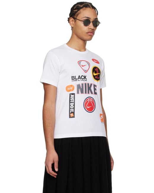 COMME DES GARÇON BLACK Black Comme Des Garçons Nike Edition T-shirt for men