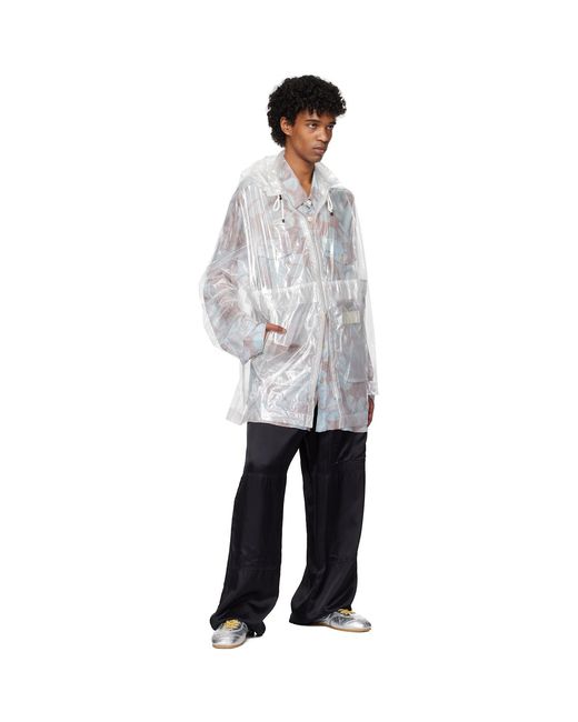 Dries Van Noten Multicolor Transparent Nylon Jacket for men