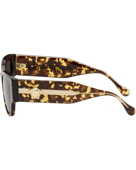 Versace Brown Tortoiseshell Sunglasses