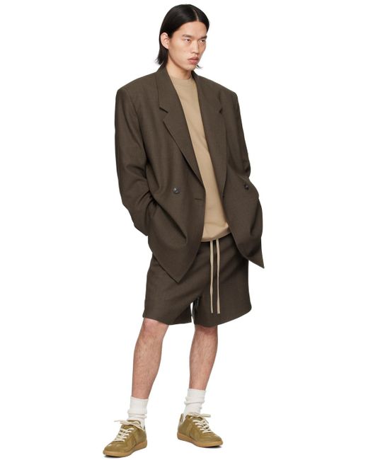 Fear Of God Brown Double-Breasted Blazer for men