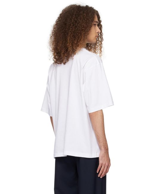 Marni White Printed T-shirt for men