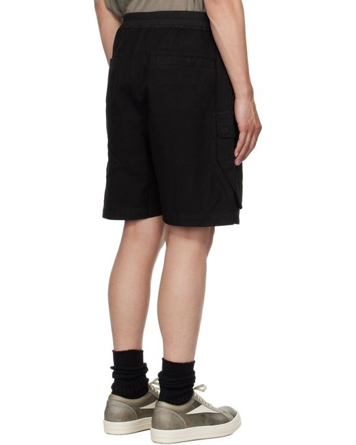 Rick Owens Black Hollywood Cargobelas Shorts for men