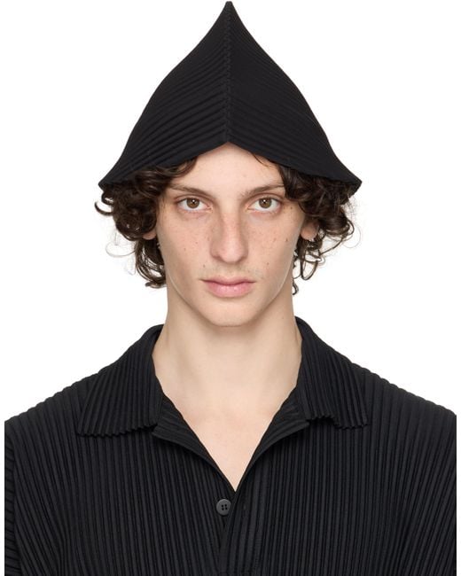 Homme Plissé Issey Miyake Black 'A Piece Of Mobile' Hat for men