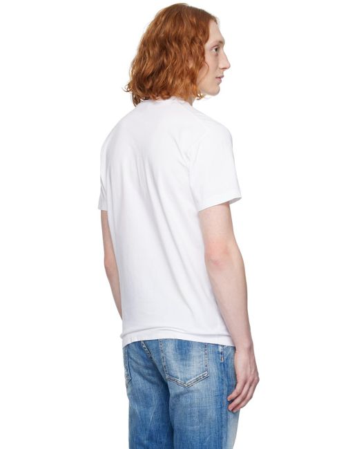 Dsqua2 t-shirt cool fit blanc DSquared² pour homme en coloris White