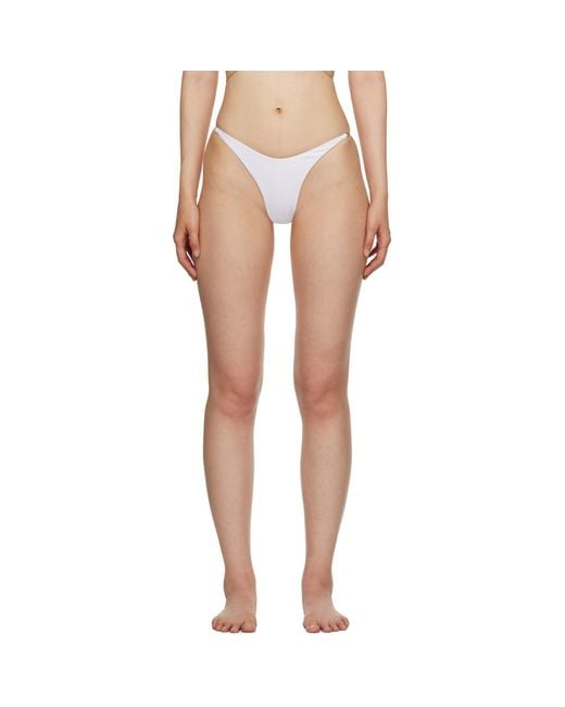 Mugler Multicolor White Star Bikini Bottoms