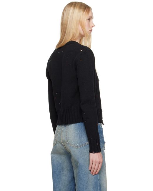 Maison Martin Margiela ペイント ニットカーディガン