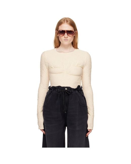 Isabel Marant Black Off-white Floride Long Sleeve T-shirt