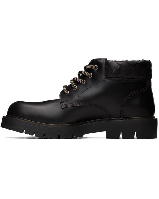 Bottega Veneta Black Haddock Cropped Boots for men