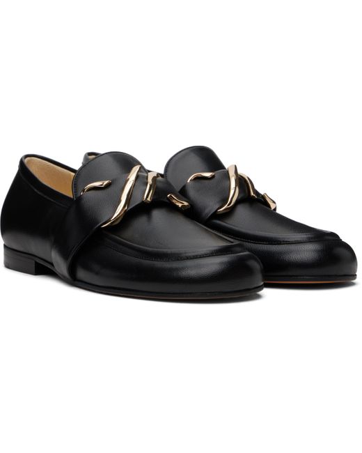 Proenza Schouler ブラック モノグラム ローファー Black