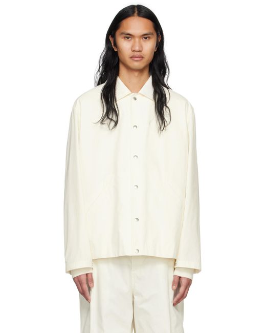Jil Sander Natural White Lightweight Jacket for men