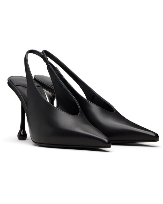 Jimmy Choo Black Burgundy Isa 95 Heels