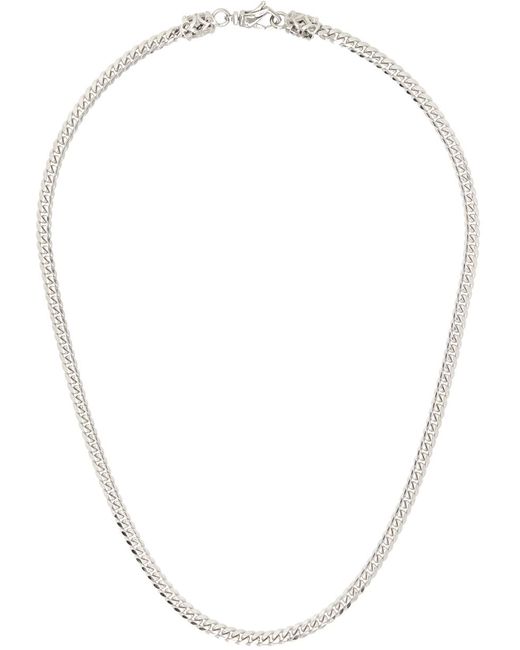 Emanuele Bicocchi White Essential Chain Necklace for men