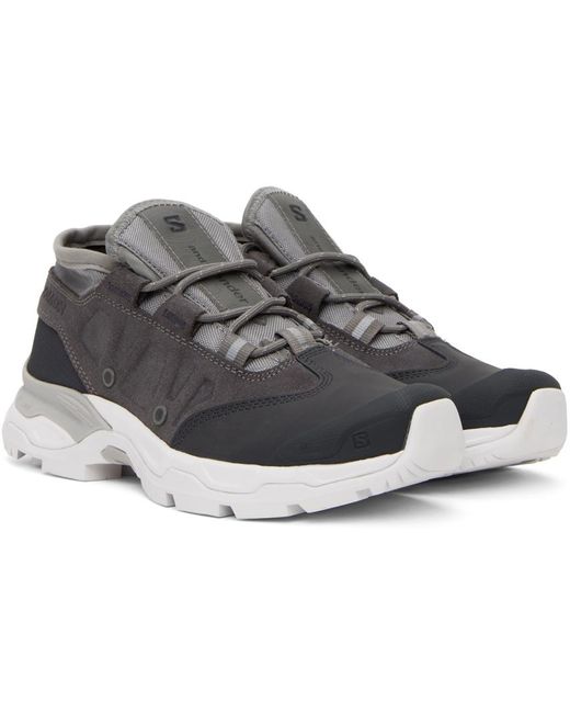 And Wander Black Gray Salomon Edition Jungle Ultra Low Sneakers for men