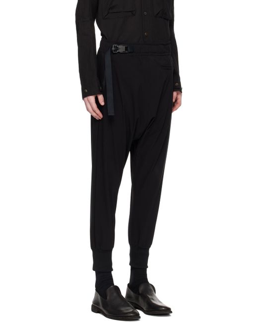 The Viridi-anne Black Water-repellent Trousers for men