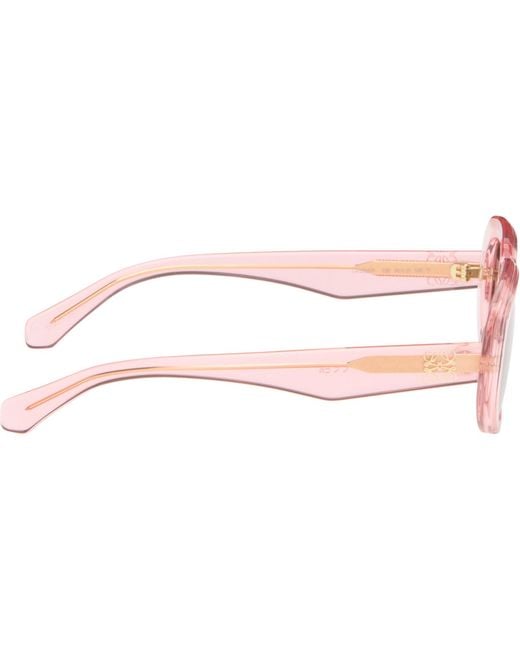 Loewe Brown Mini Anagram Steps Rectangular Sunglasses