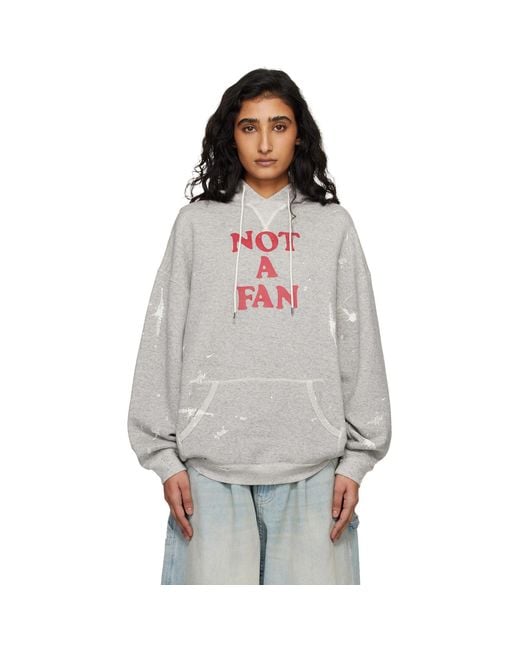 R13 Multicolor 'Not A Fan' Oversized Hoodie