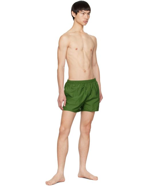AMI Green Ami De Cœur Swim Shorts for men