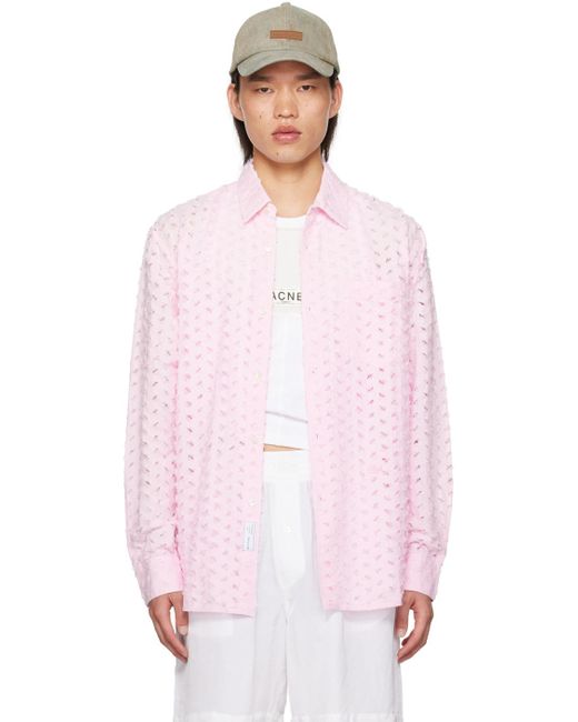 Eytys Pink Otis Ripped Shirt for men