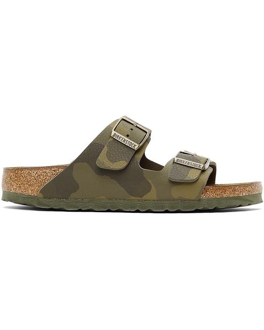 Birkenstock Birkoflor Camo Narrow Arizona Sandals in Khaki (Green