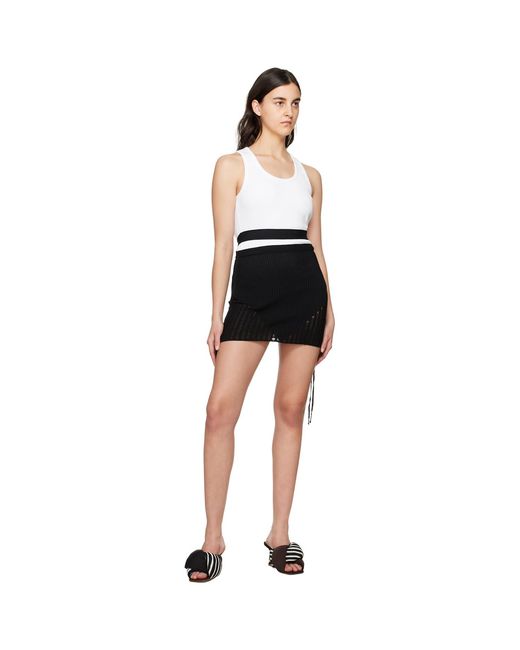 ANDREADAMO Black Andreādamo Cutout Miniskirt