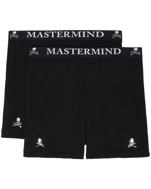 MASTERMIND WORLD Black Two-pack Boxers for men