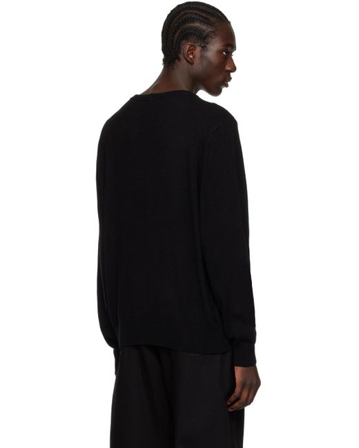 Lemaire Black Relaxed Sweater for men