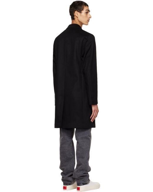 HUGO Black Malte Coat for men