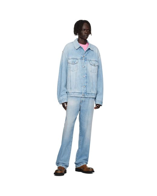 Acne Blue Faded Denim Jacket for men