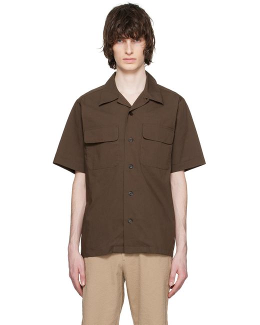 NN07 Brown Daniel 1680 Shirt for men