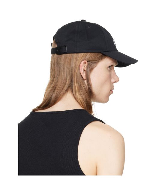 Y-3 Black Graphic Logo Cap for men