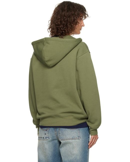 Dime Green Cursive Zip Hoodie