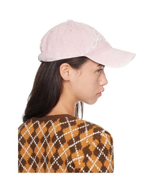 Acne Brown Embroidered Logo Cap
