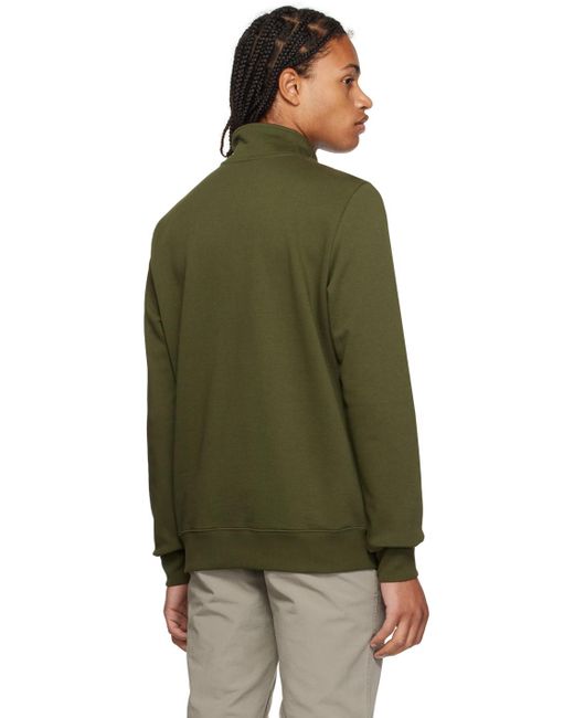 Paul Smith Green Khaki Zebra Sweater for men