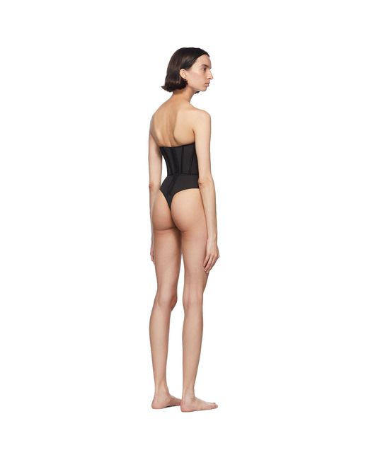 Agent Provocateur Black Roxey Corset Bodysuit