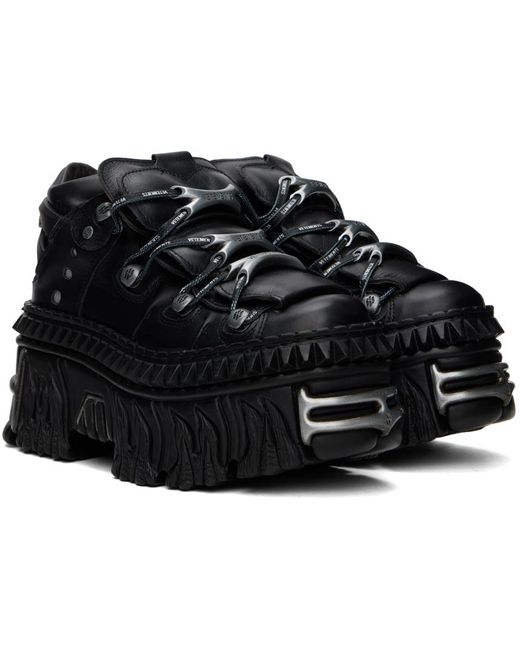 Vetements Black New Rock Edition Platform Sneakers for men