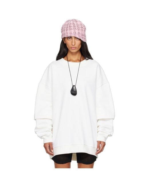 SECONDA White Off- Ssense Exclusive Luna Sweatshirt