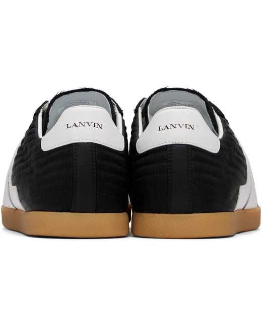 Lanvin Black Nylon Glen 2.0 Sneakers for men
