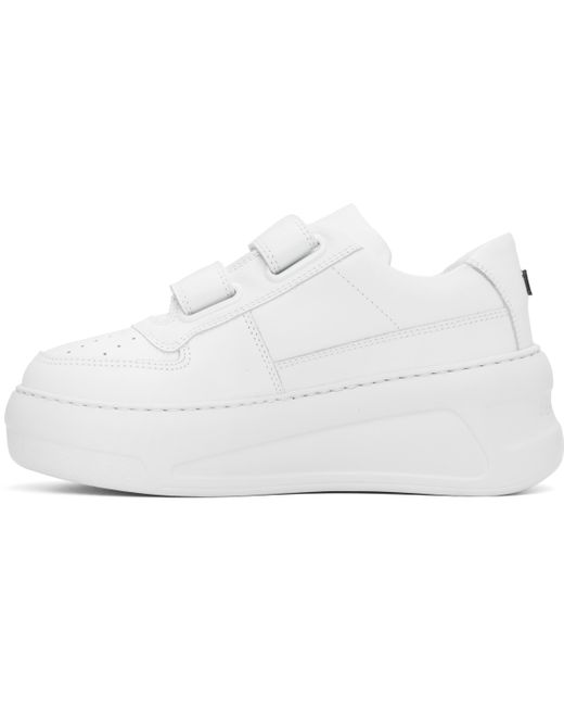 Acne Black Velcro Strap Platform Sneakers