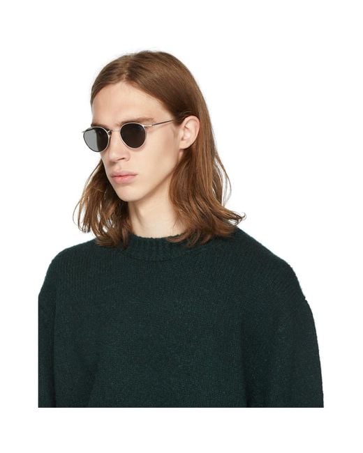 Eyevan 7285 Silver 156 Sunglasses in Metallic for Men | Lyst